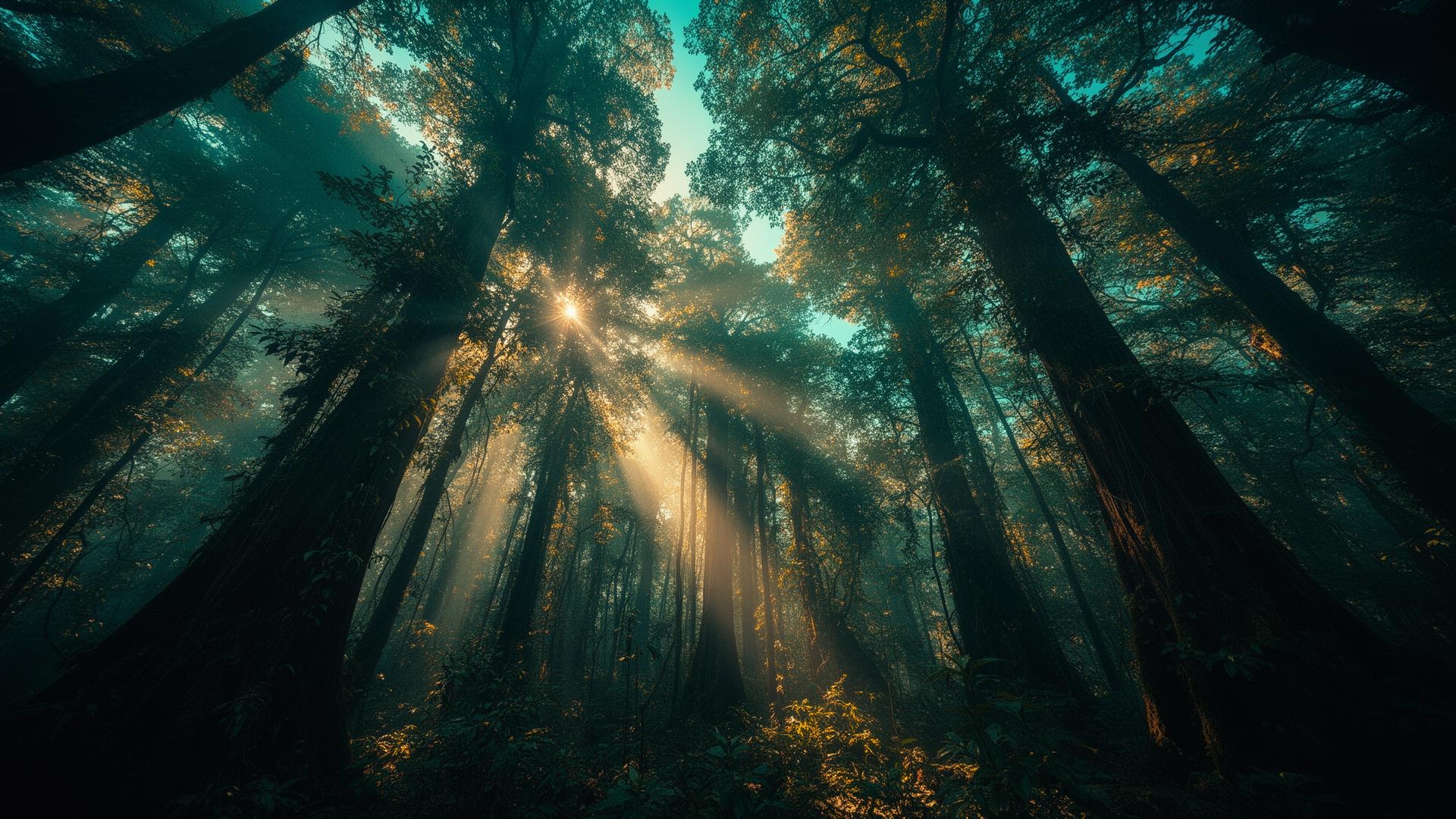 Ancient forest canopy